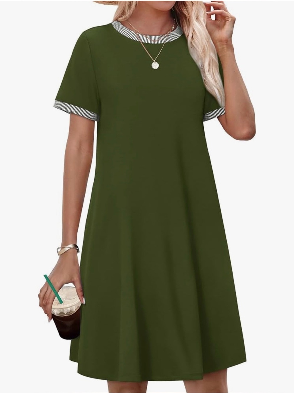 🆕 NWT - Women’s Short Sleeve T Shirt Dress- Size XL
